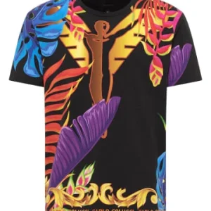 Bekleidung Carlo Colucci T-Shirt Cretone In Schwarz Günstig Kaufen 8