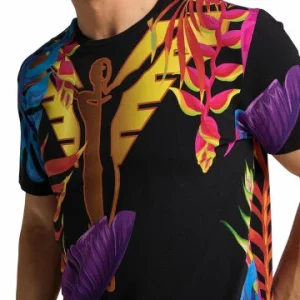 Bekleidung Carlo Colucci T-Shirt Cretone In Schwarz Günstig Kaufen 10