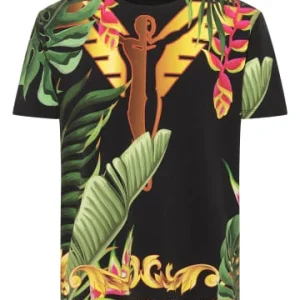 Bekleidung Carlo Colucci T-Shirt Cretone In Schwarz / Grün Günstig Kaufen 12