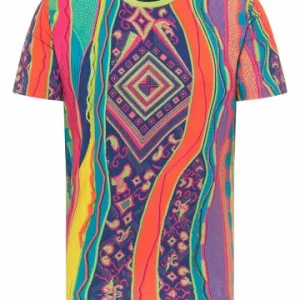 Bekleidung Carlo Colucci T-Shirt Crisci In Grün / Lila Günstig Kaufen 8