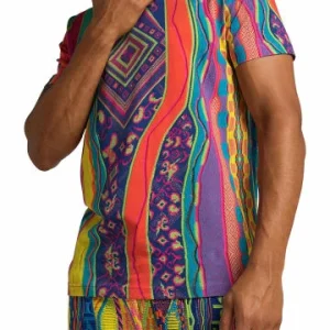 Bekleidung Carlo Colucci T-Shirt Crisci In Grün / Lila Günstig Kaufen 10