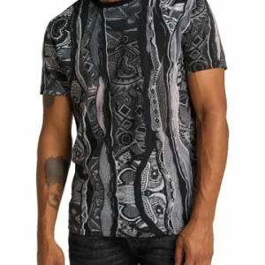Bekleidung Carlo Colucci T-Shirt Crisci In Schwarz / Graumelange Günstig Kaufen 12