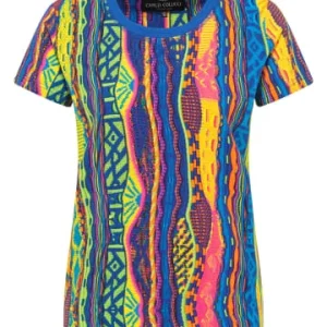Bekleidung Carlo Colucci T-Shirt Cristina In Navy Günstig Kaufen 12