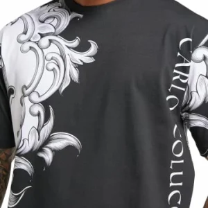 Bekleidung Carlo Colucci T-Shirt Dallagiacoma In Schwarz Günstig Kaufen 8