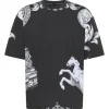 Bekleidung Carlo Colucci T-Shirt Dall’Aglio In Schwarz Günstig Kaufen 8