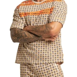 Bekleidung Carlo Colucci T-Shirt Dall’Igna In Beige Günstig Kaufen 12
