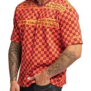 Bekleidung Carlo Colucci T-Shirt Dall’Igna In Bordeaux Günstig Kaufen 9