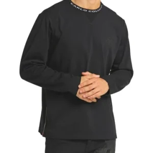 Bekleidung Carlo Colucci T-Shirt Dami In Schwarz Günstig Kaufen 12