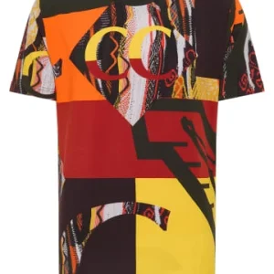 Bekleidung Carlo Colucci T-Shirt Dander In Rot / Schwarz Günstig Kaufen 9