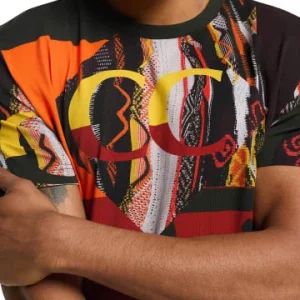 Bekleidung Carlo Colucci T-Shirt Dander In Rot / Schwarz Günstig Kaufen 11