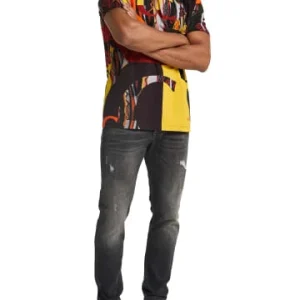 Bekleidung Carlo Colucci T-Shirt Dander In Rot / Schwarz Günstig Kaufen 13