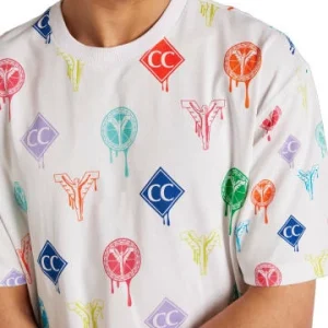 Bekleidung Carlo Colucci T-Shirt DaRiz In Weiß / Blau Günstig Kaufen 8