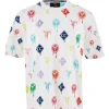 Bekleidung Carlo Colucci T-Shirt DaRiz In Weiß / Blau Günstig Kaufen 16