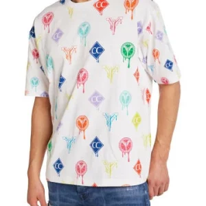 Bekleidung Carlo Colucci T-Shirt DaRiz In Weiß / Blau Günstig Kaufen 12