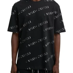 Bekleidung Carlo Colucci T-Shirt D’Aurelio In Schwarz Günstig Kaufen 10
