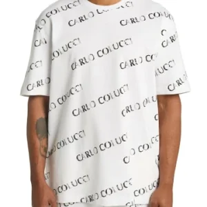 Bekleidung Carlo Colucci T-Shirt D’Aurelio In Weiß Günstig Kaufen 12