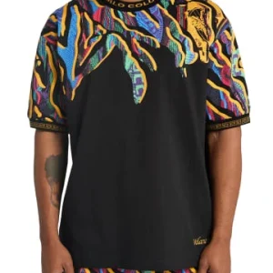 Bekleidung Carlo Colucci T-Shirt De Dominicis In Schwarz / Mehrfarbig Günstig Kaufen 18