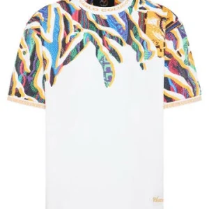 Bekleidung Carlo Colucci T-Shirt De Dominicis In Weiß / Mehrfarbig Günstig Kaufen 12