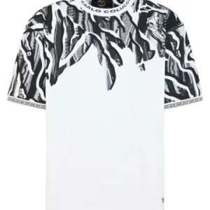 Bekleidung Carlo Colucci T-Shirt De Dominicis In Weiß / Schwarz Günstig Kaufen 12