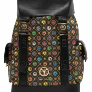 Accessoires Carlo Colucci Tagesrucksack Costisella In Schwarz / Silber Günstig Kaufen 8