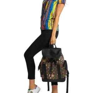 Accessoires Carlo Colucci Tagesrucksack Costisella In Schwarz / Silber Günstig Kaufen 12
