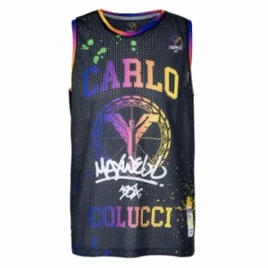 Bekleidung Carlo Colucci Tanktop – Maxwell – Black / Multi Günstig Kaufen 8