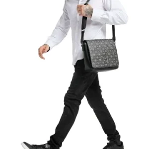 Accessoires Carlo Colucci Umhängetasche Chiavalin In Schwarz Günstig Kaufen 10