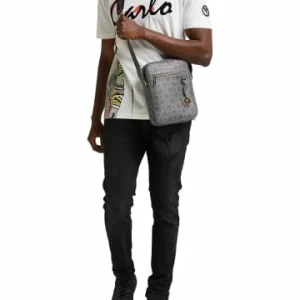 Accessoires Carlo Colucci Umhängetasche Costantino In Grau Günstig Kaufen 12