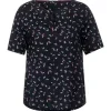 Große Größen Cecil Bluse Mit Minimalprint In Blau Günstig Kaufen 14