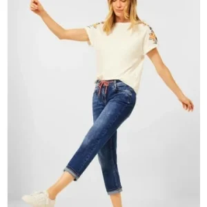 Hosen Cecil Capri In Mid Blue Used Wash Günstig Kaufen 12