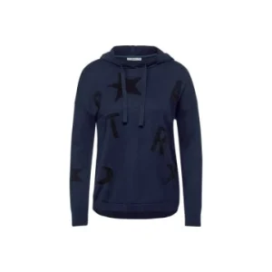 Pullover & Cardigans Cecil Kapuzenpullover In Blau Günstig Kaufen 10