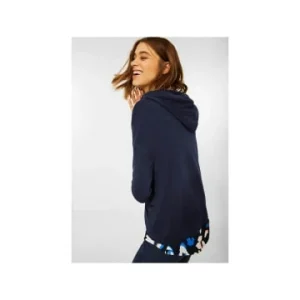 Pullover & Cardigans Cecil Kapuzenpullover In Blau Günstig Kaufen 12