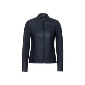 Jacken & Mäntel Cecil Kunstlederjacken In Blau Günstig Kaufen 10