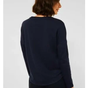 Große Größen Cecil Langarmshirt In Deep Blue Günstig Kaufen 10