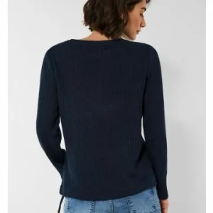Große Größen Cecil Langarmshirt In Deep Blue Günstig Kaufen 10
