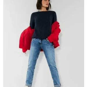 Große Größen Cecil Langarmshirt In Deep Blue Günstig Kaufen 12