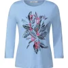 Shirts, Tops & Longsleeves Cecil Langarmshirt In Tranquil Blue Günstig Kaufen 16