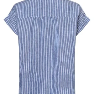 Große Größen Cecil Leinenbluse In Blau Weiß Günstig Kaufen 7