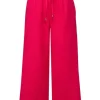 Große Größen Cecil Loose Fit Leinenhose Rasberry Red Günstig Kaufen 14