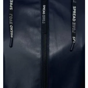 Große Größen Cecil PU Blouson Mit Zipper In Blau Günstig Kaufen 7