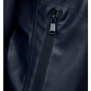 Große Größen Cecil PU Blouson Mit Zipper In Blau Günstig Kaufen 9