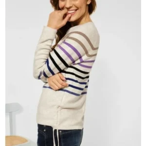 Pullover & Cardigans Cecil Pullover In Birch White Melange Günstig Kaufen 10