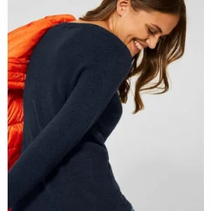 Pullover & Cardigans Cecil Pullover In Deep Blue Melange Günstig Kaufen 10