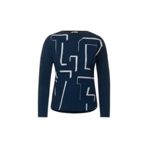 Große Größen Cecil Rundhals T-Shirt In Dunkel-blau Günstig Kaufen 10