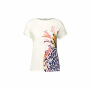 Große Größen Cecil Rundhals T-Shirt In Weiß Günstig Kaufen 10