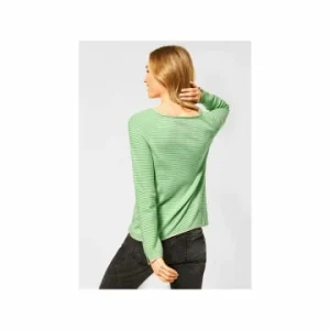 Pullover & Cardigans Cecil Rundhalspullover In Grün Günstig Kaufen 9