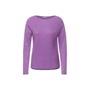 Pullover & Cardigans Cecil Rundhalspullover In Violett Günstig Kaufen 9