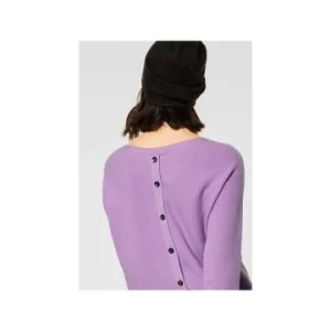 Pullover & Cardigans Cecil Rundhalspullover In Violett Günstig Kaufen 12