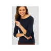 Große Größen Cecil Rundkragen Langarmshirt In Blau Günstig Kaufen 19