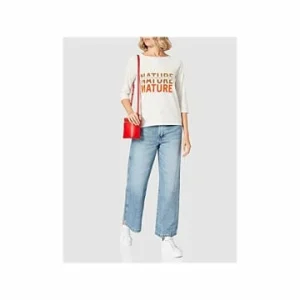 Große Größen Cecil Rundkragen Langarmshirt In Offwhite Günstig Kaufen 11